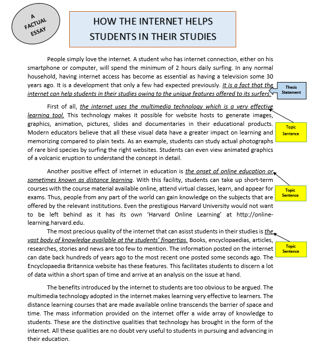 essay how internet help students